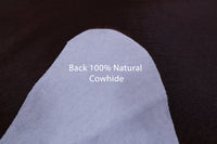 Thumbnail for Brown Natural Cowhide Rug - X-Large 7' 1