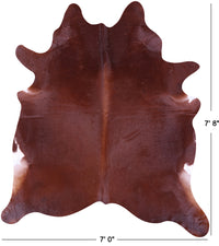 Thumbnail for Brown Natural Cowhide Rug - XX-Large 7' 8
