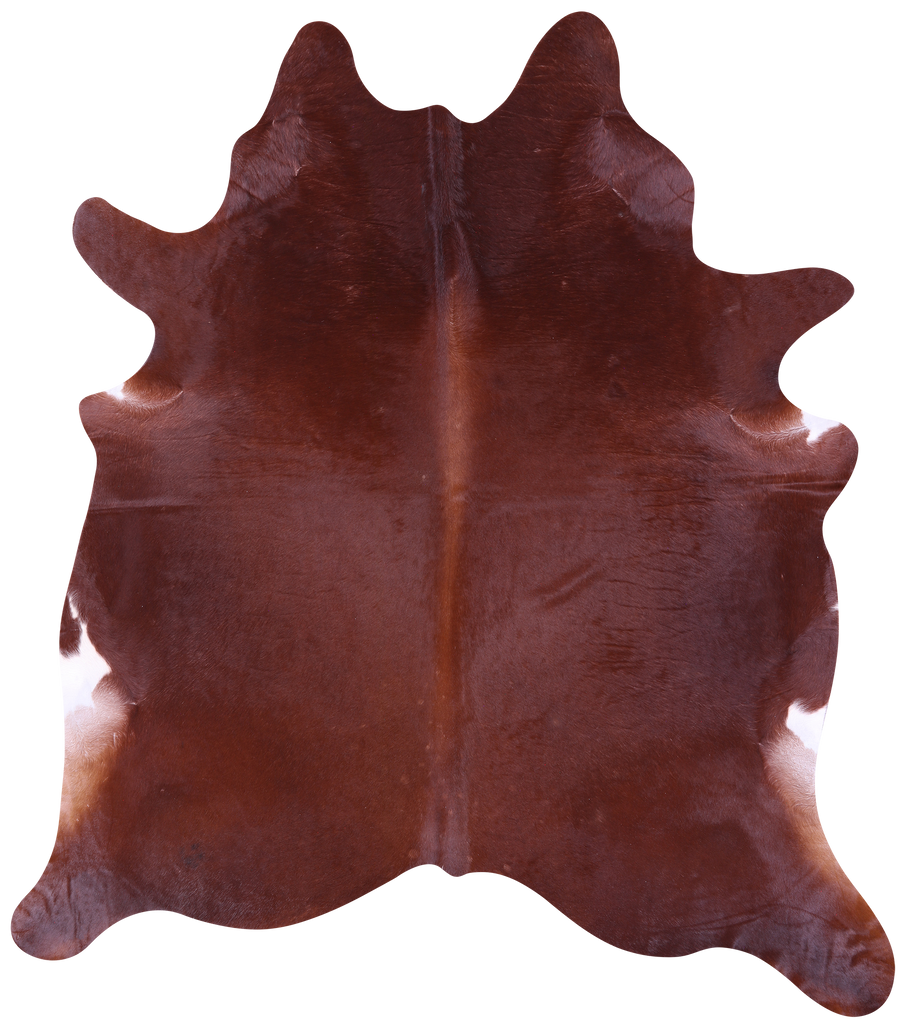 Brown Natural Cowhide Rug - XX-Large 7' 8"H x 7' 0"W