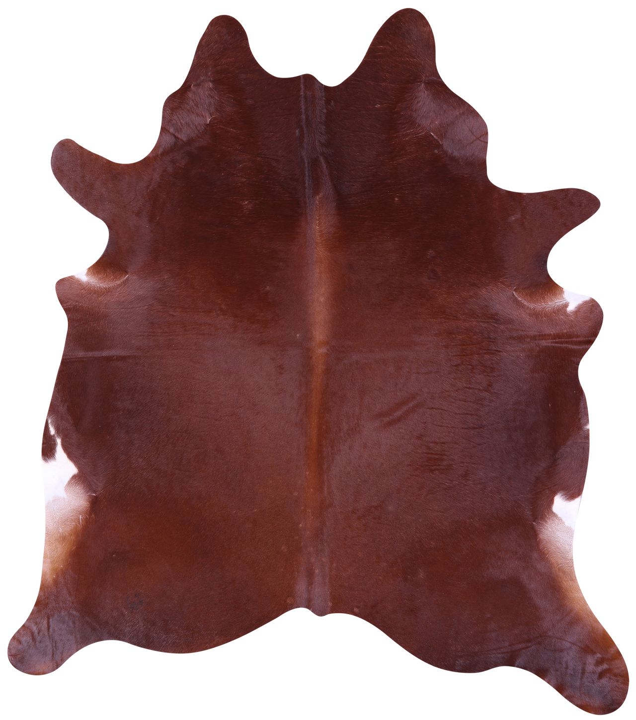 Brown Natural Cowhide Rug - XX-Large 7' 8"H x 7' 0"W