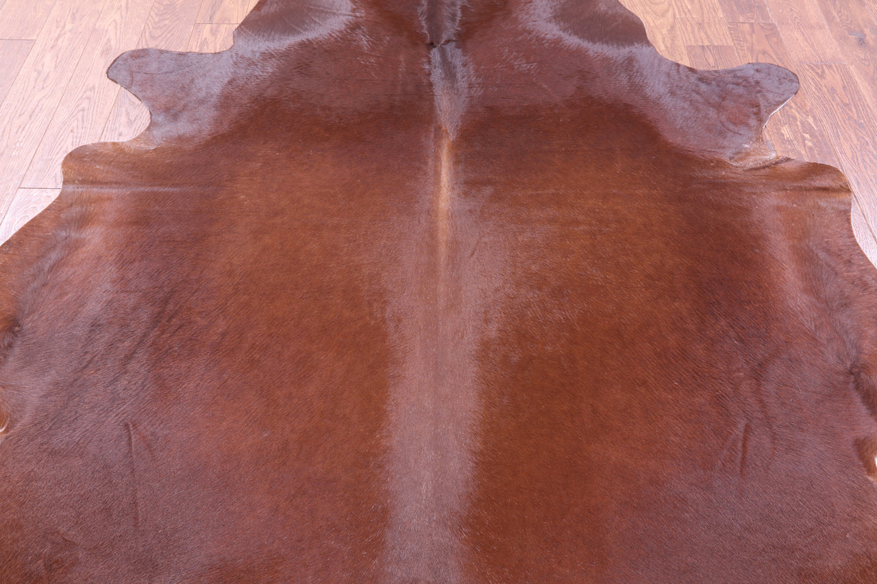 Brown Natural Cowhide Rug - XX-Large 7' 10"H x 7' 0"W