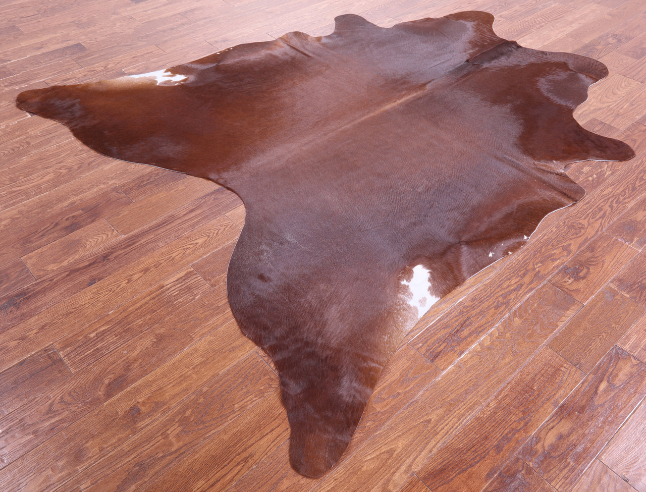 Brown Natural Cowhide Rug - XX-Large 7' 10"H x 7' 0"W