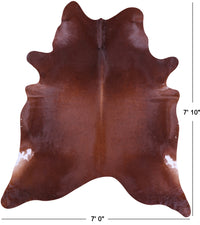 Thumbnail for Brown Natural Cowhide Rug - XX-Large 7' 10