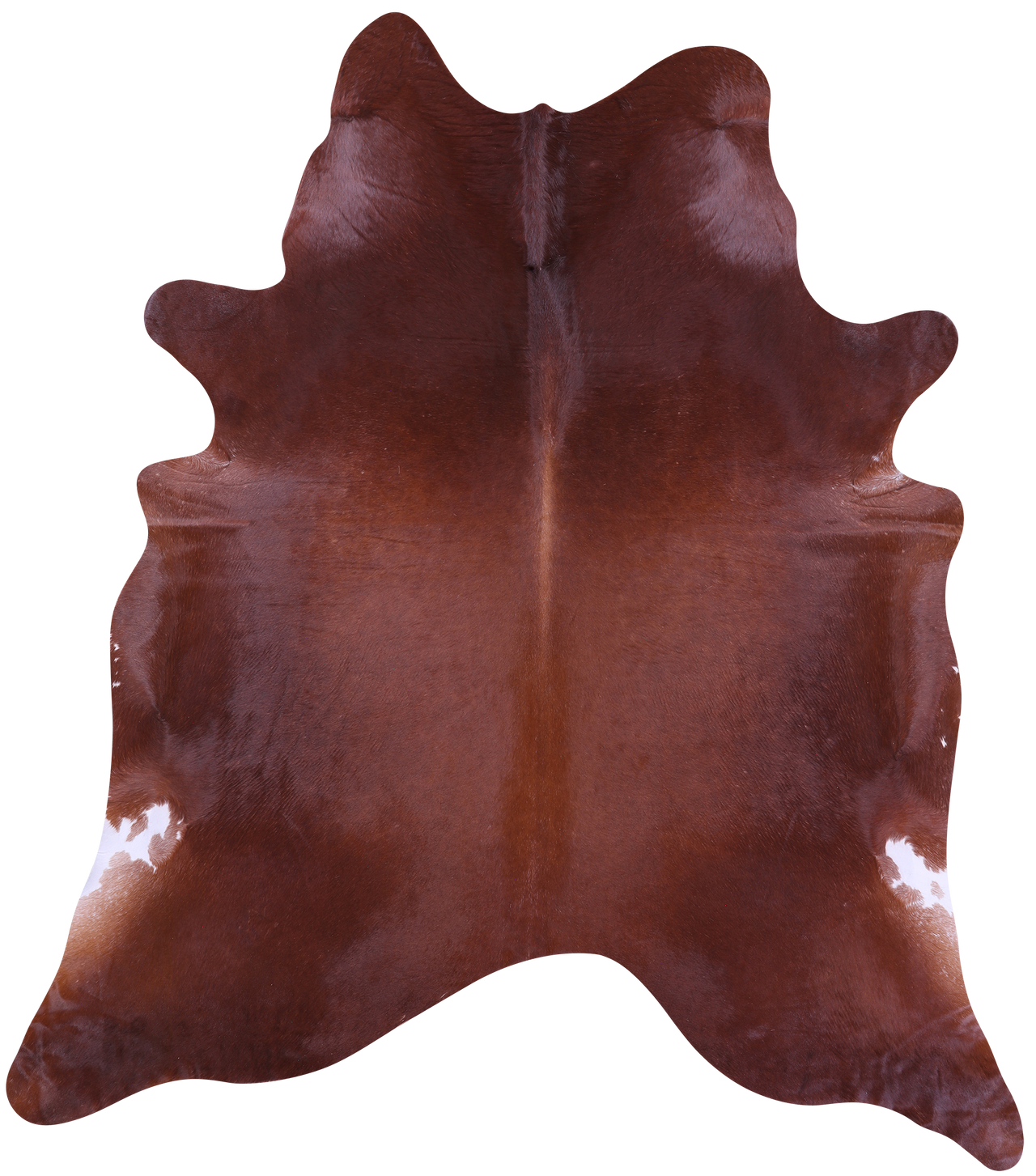 Brown Natural Cowhide Rug - XX-Large 7' 10"H x 7' 0"W