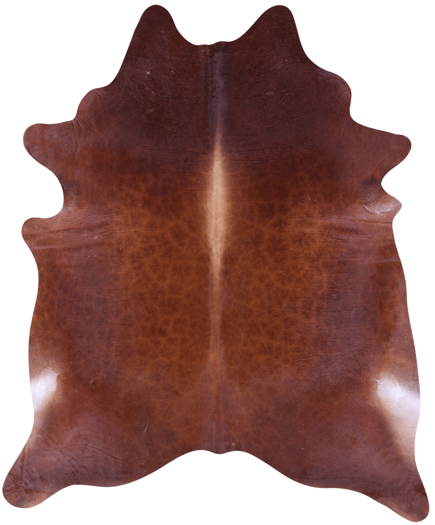 Brown Natural Cowhide Rug - XX-Large 8' 1"H x 6' 9"W