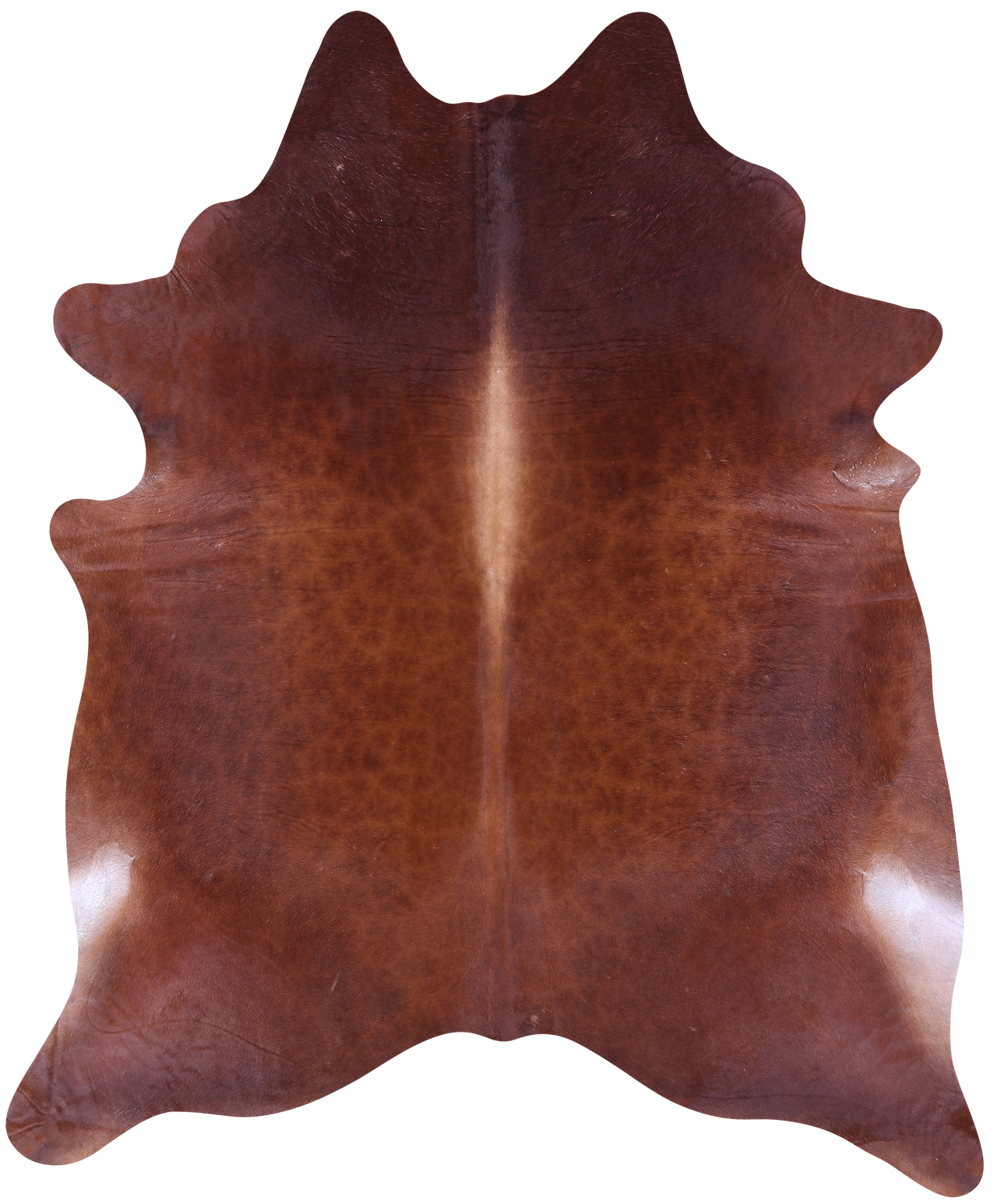 Brown Natural Cowhide Rug - XX-Large 8' 1"H x 6' 9"W