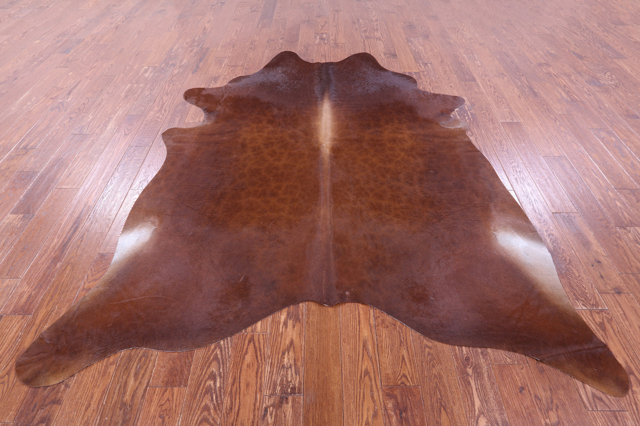 Brown Natural Cowhide Rug - XX-Large 8' 1"H x 6' 9"W