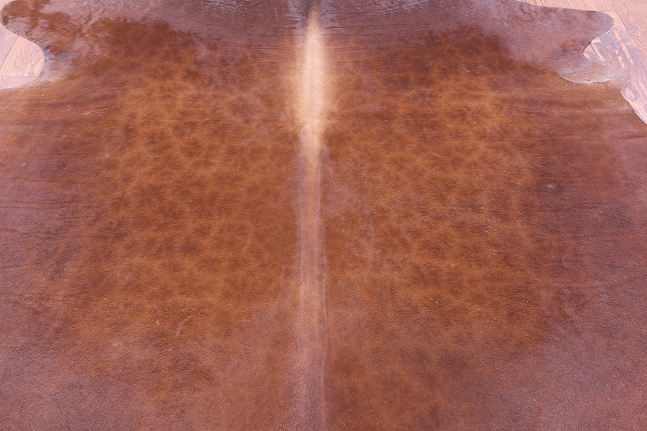 Brown Natural Cowhide Rug - XX-Large 8' 1"H x 6' 9"W