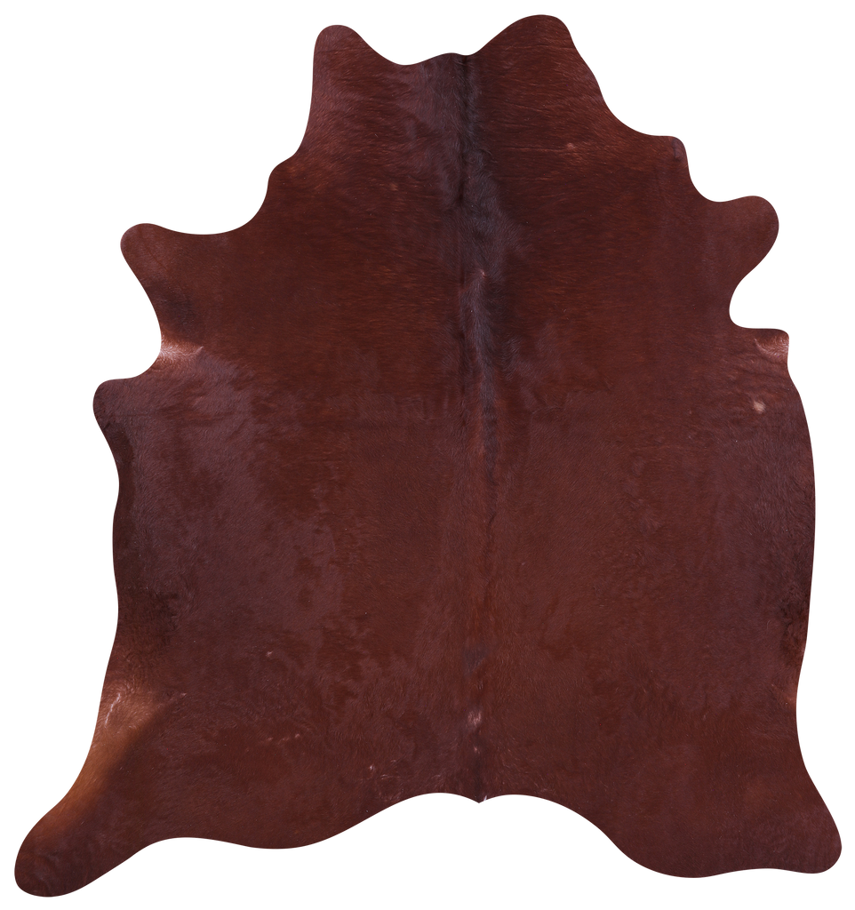 Brown Natural Cowhide Rug - X-Large 7' 1"H x 6' 6"W