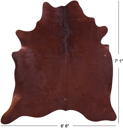 Brown Natural Cowhide Rug - X-Large 7' 1