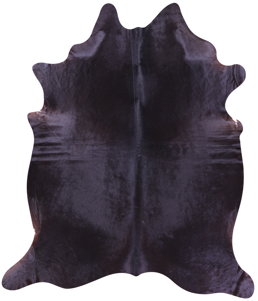 Black Natural Cowhide Rug - XX-Large 8' 7"H x 7' 5"W