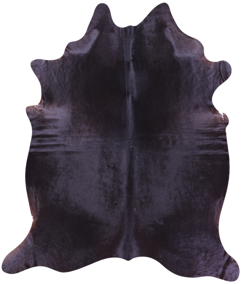 Black Natural Cowhide Rug - XX-Large 8' 7