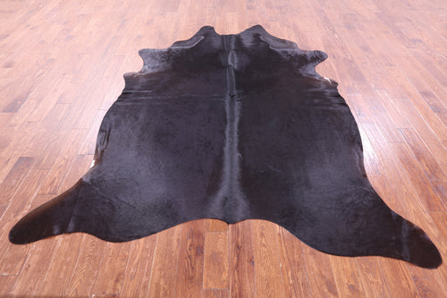 Black Natural Cowhide Rug - XX-Large 8' 7