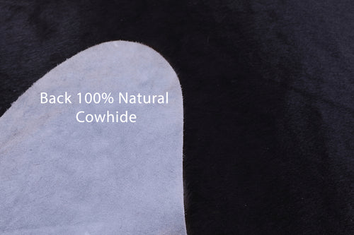 Black Natural Cowhide Rug - XX-Large 8' 7