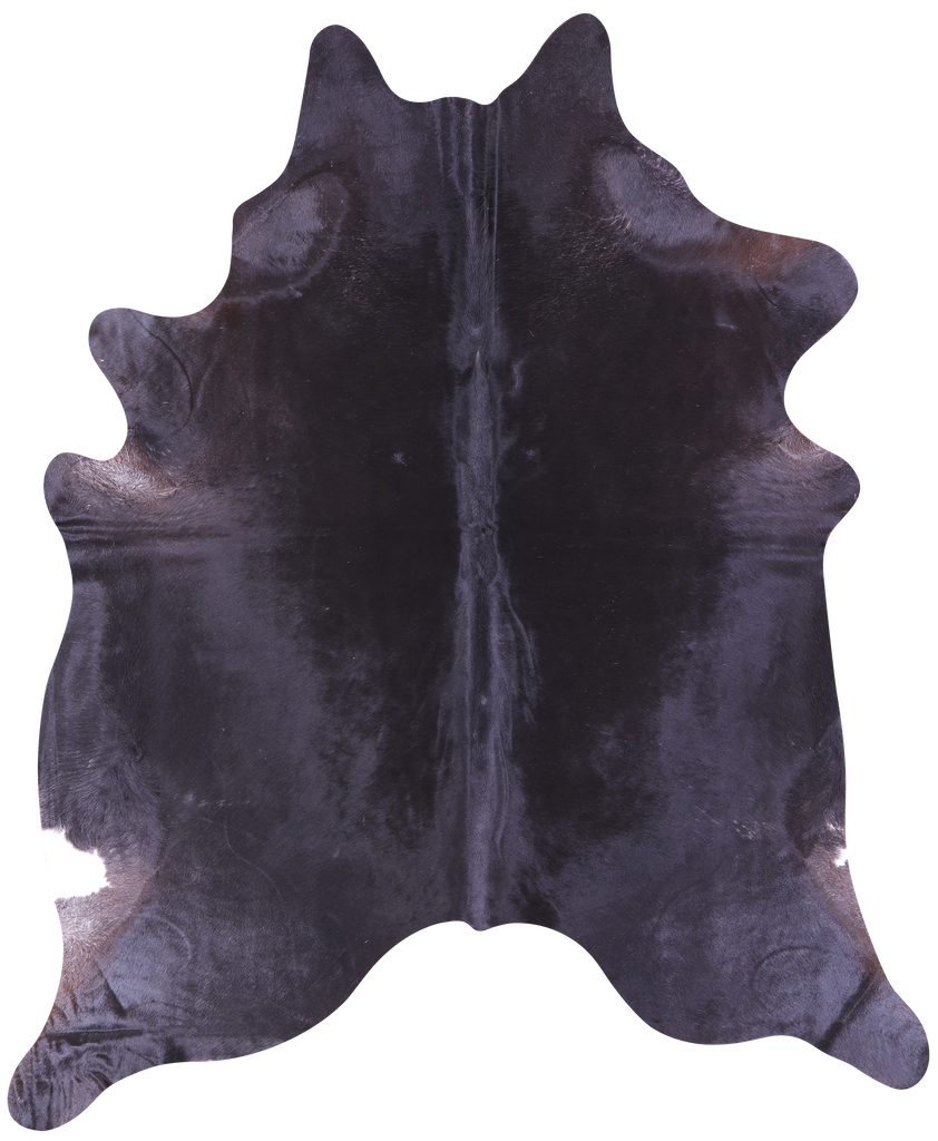 Black Natural Cowhide Rug - XX-Large 8' 8"H x 7' 0"W
