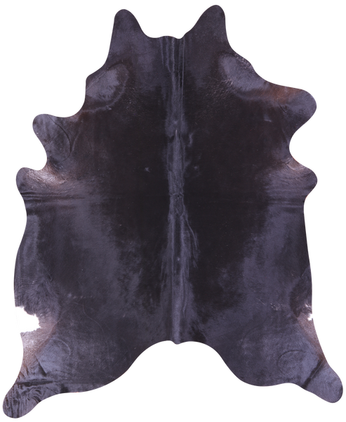 Black Natural Cowhide Rug - XX-Large 8' 8"H x 7' 0"W