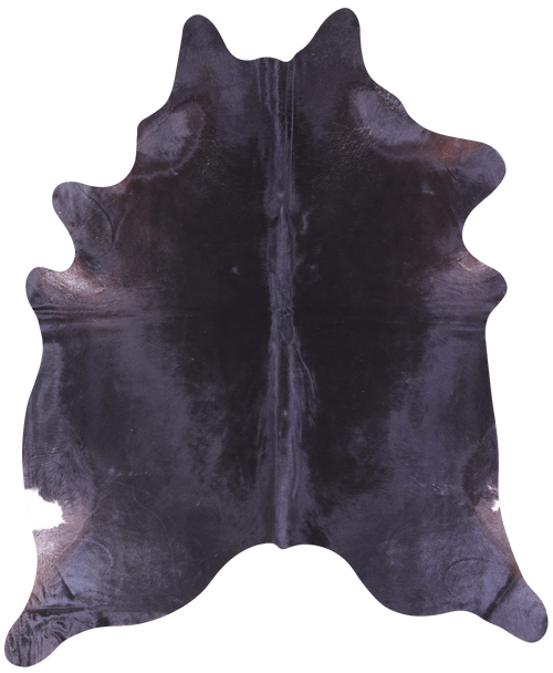 Black Natural Cowhide Rug - XX-Large 8' 8