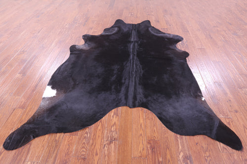 Black Natural Cowhide Rug - XX-Large 8' 8
