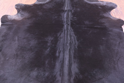 Black Natural Cowhide Rug - XX-Large 8' 8