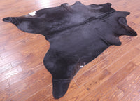 Thumbnail for Black Natural Cowhide Rug - XX-Large 8' 8