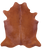 Brown Natural Cowhide Rug - Large 6' 9"H x 6' 0"W