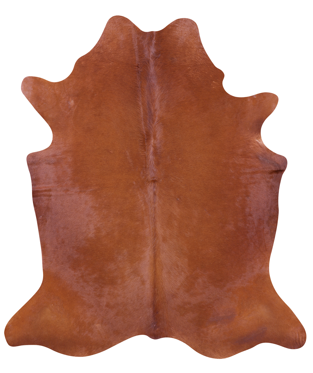 Brown Natural Cowhide Rug - Large 6' 9"H x 6' 0"W