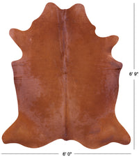 Thumbnail for Brown Natural Cowhide Rug - Large 6' 9