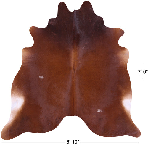 Brown Natural Cowhide Rug - X-Large 7' 0