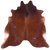 Brown Natural Cowhide Rug - X-Large 7' 0"H x 6' 10"W