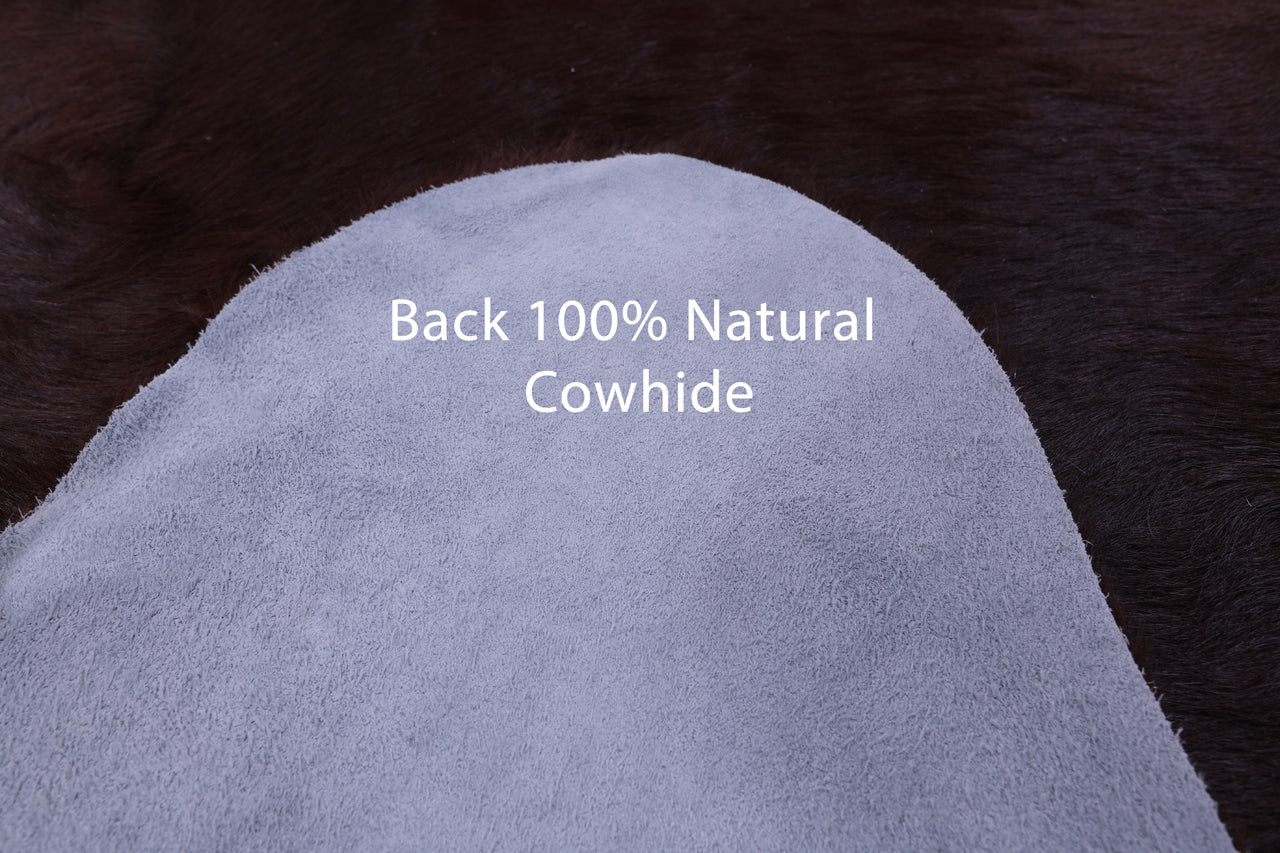Brown Natural Cowhide Rug - XX-Large 8' 0"H x 6' 4"W