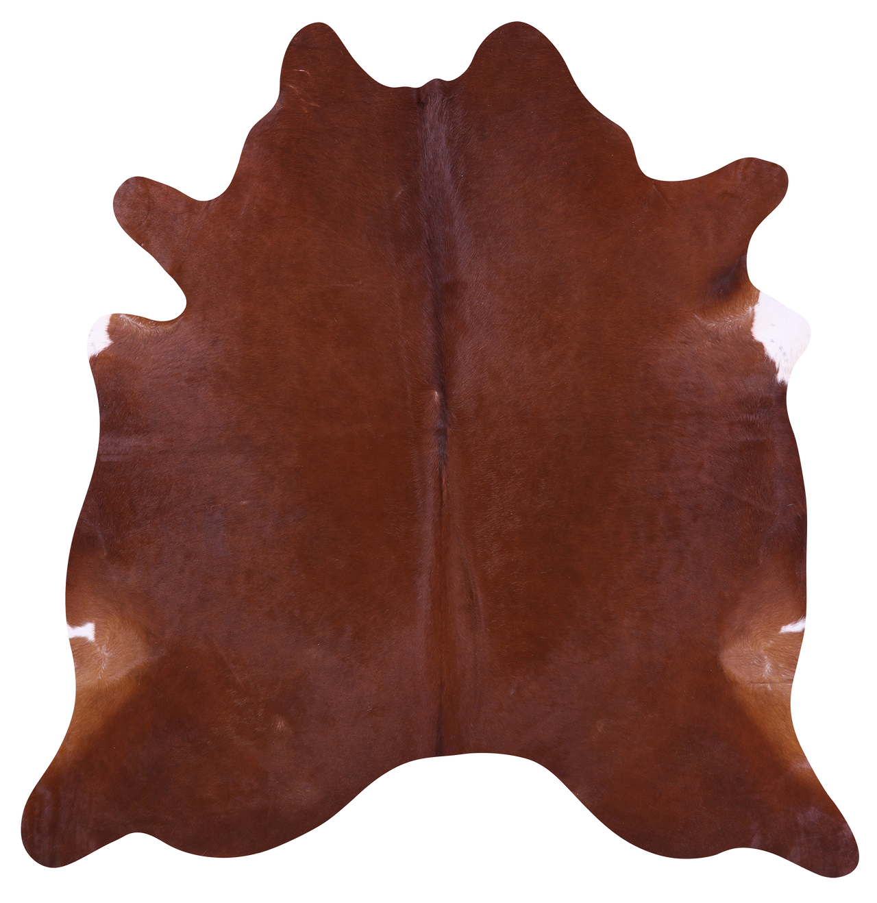 Brown Natural Cowhide Rug - Large 6' 9"H x 6' 6"W