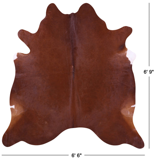 Brown Natural Cowhide Rug - Large 6' 9