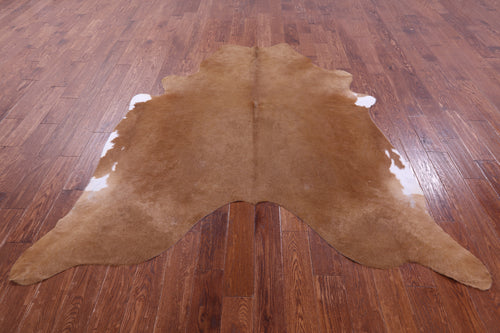 Light Brown Natural Cowhide Rug - X-Large 7' 3