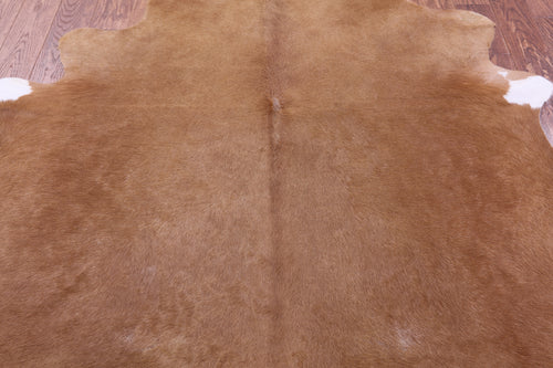 Light Brown Natural Cowhide Rug - X-Large 7' 3