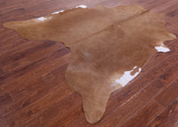 Thumbnail for Light Brown Natural Cowhide Rug - X-Large 7' 3