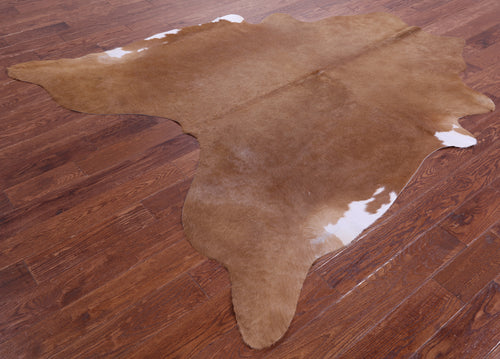 Light Brown Natural Cowhide Rug - X-Large 7' 3