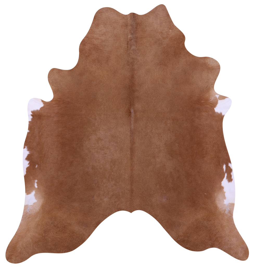 Light Brown Natural Cowhide Rug - X-Large 7' 3"H x 6' 7"W