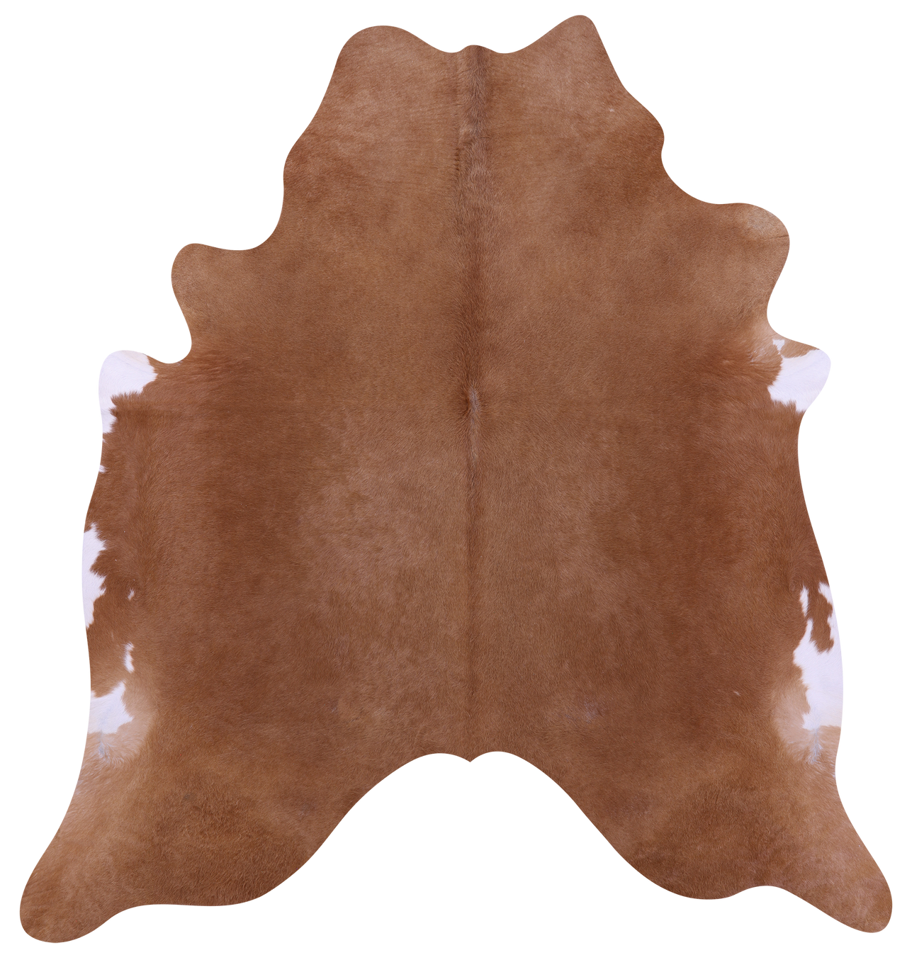 Light Brown Natural Cowhide Rug - X-Large 7' 3"H x 6' 7"W