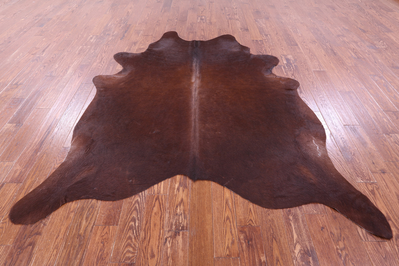 Brown Natural Cowhide Rug - XX-Large 7' 9"H x 6' 9"W