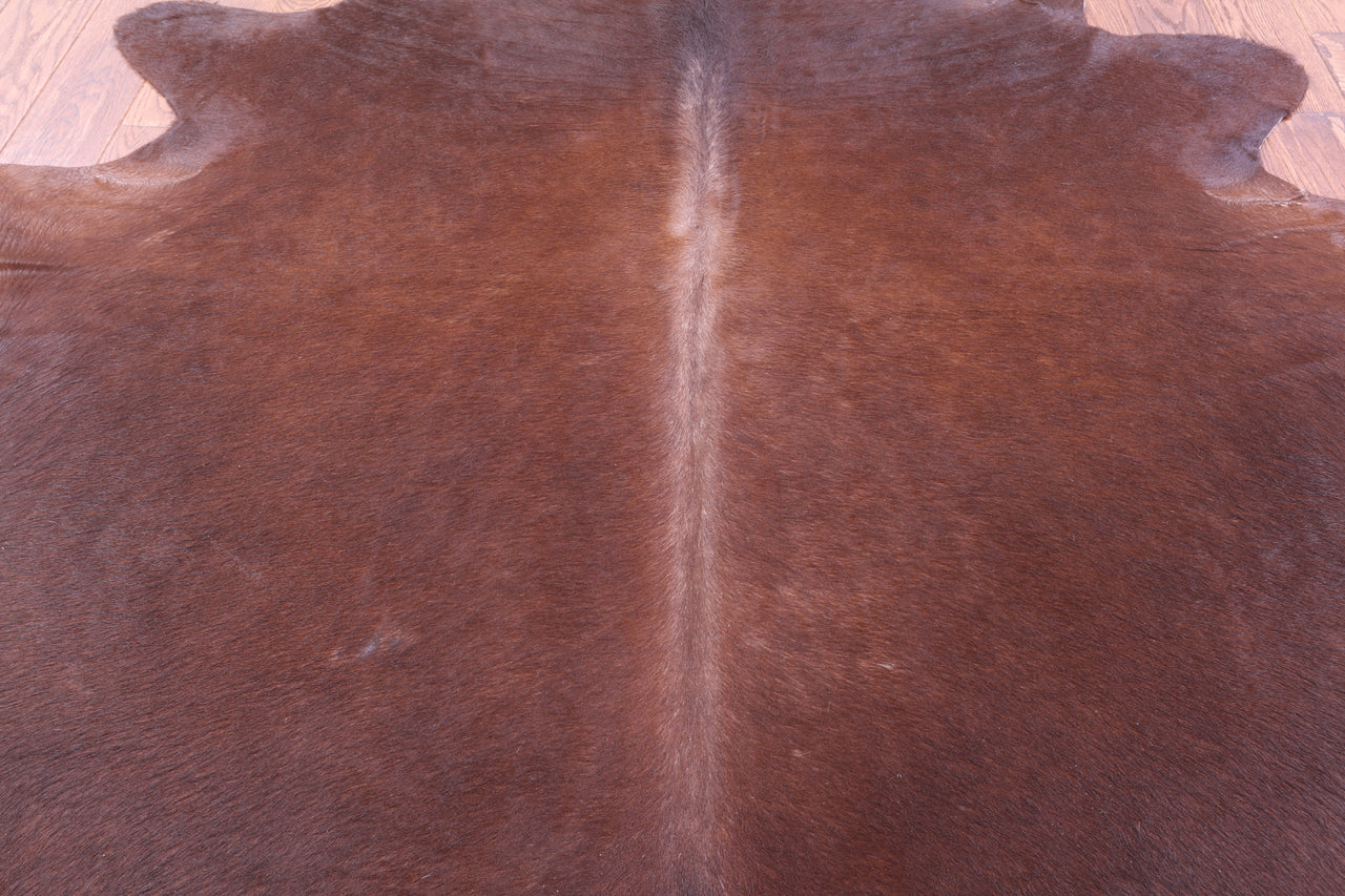 Brown Natural Cowhide Rug - XX-Large 7' 9"H x 6' 9"W