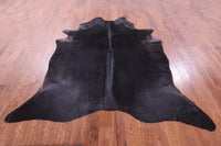 Thumbnail for Black Natural Cowhide Rug - X-Large 7' 7