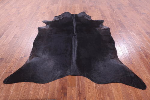 Black Natural Cowhide Rug - X-Large 7' 7