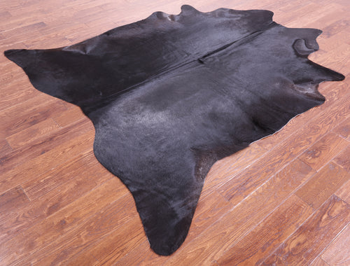Black Natural Cowhide Rug - X-Large 7' 7