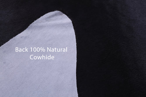 Black Natural Cowhide Rug - X-Large 7' 7