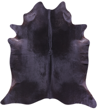 Thumbnail for Black Natural Cowhide Rug - X-Large 7' 7