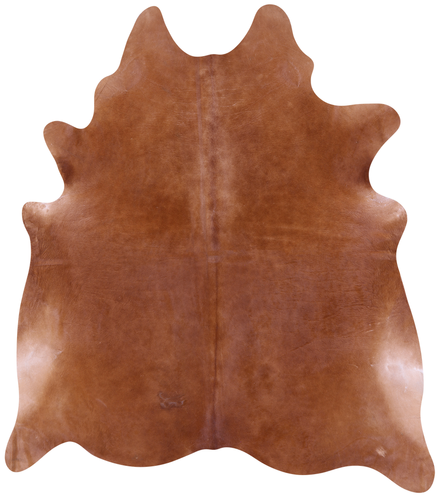 Brown Natural Cowhide Rug - XX-Large 7' 10"H x 7' 0"W