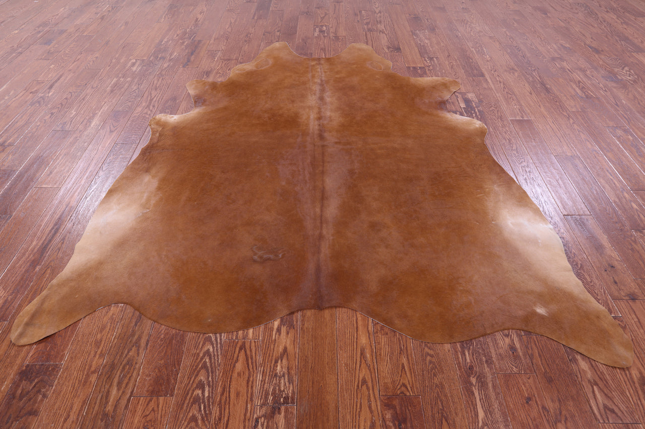Brown Natural Cowhide Rug - XX-Large 7' 10"H x 7' 0"W