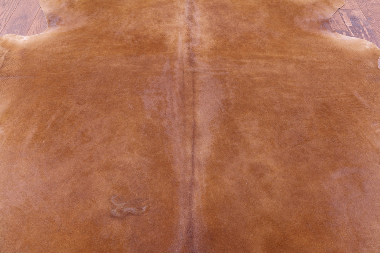 Brown Natural Cowhide Rug - XX-Large 7' 10"H x 7' 0"W