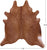 Brown Natural Cowhide Rug - XX-Large 8' 0"H x 7' 3"W