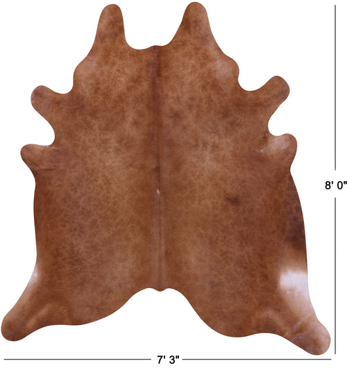 Brown Natural Cowhide Rug - XX-Large 8' 0